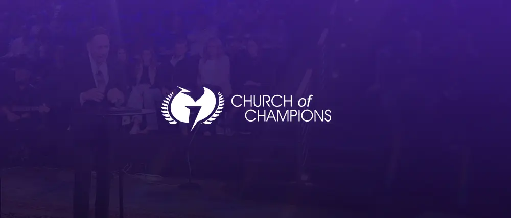 Cover image with the text 'CHURCH OF CHAMPION', representing the branding or identity of a faith-based organization